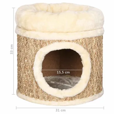 vidaXL maison de chat Seagrass