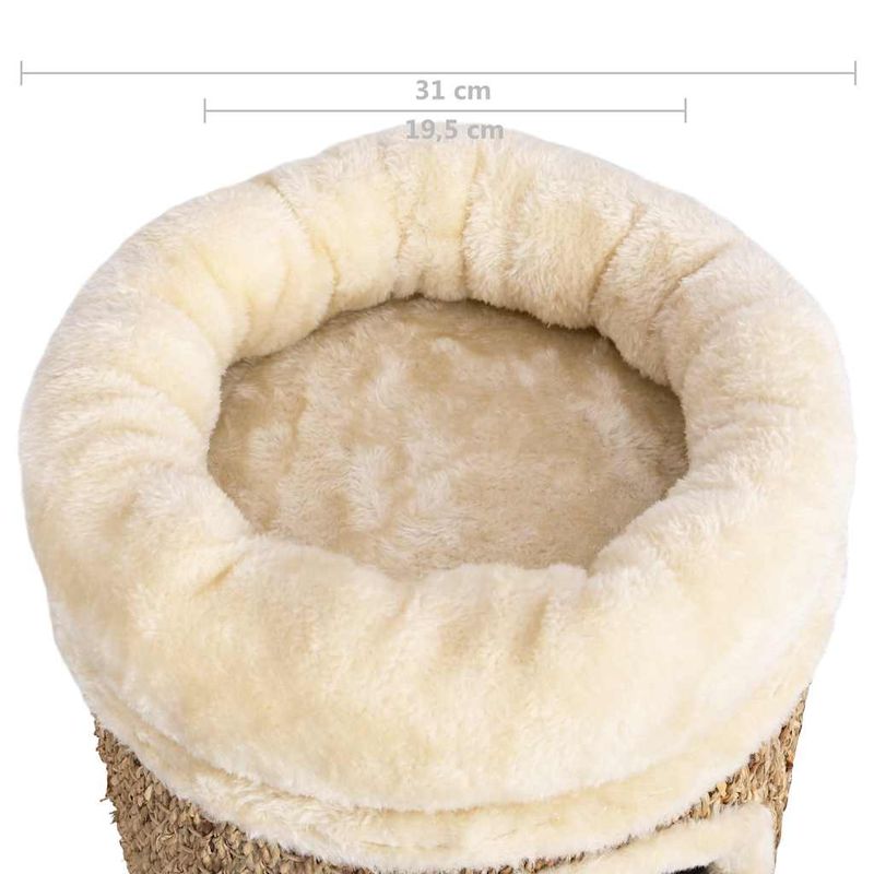 vidaXL maison de chat Jonc de mer / Algue