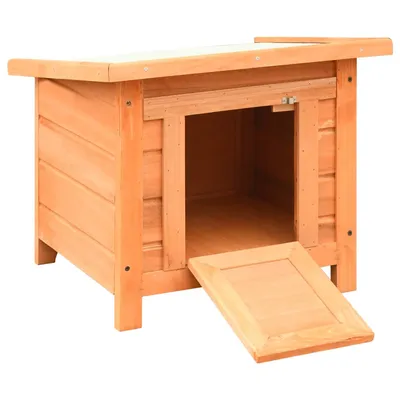 vidaXL maison pour chat Bois de pin massif
