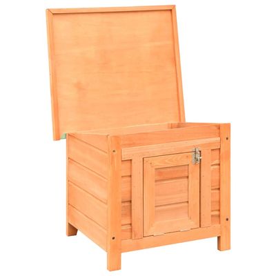vidaXL maison pour chat Bois de pin massif