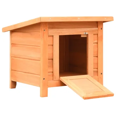 vidaXL maison pour chat Bois de pin massif