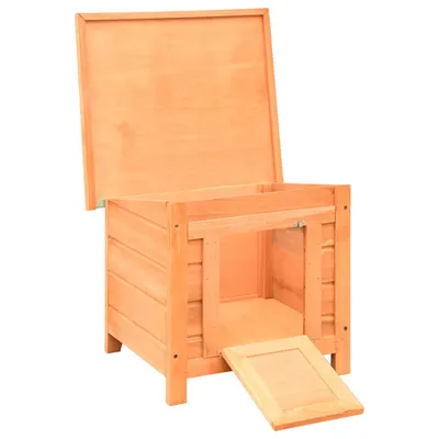 vidaXL maison pour chat Bois de pin massif vidaXL maison pour chat Bois de pin massif