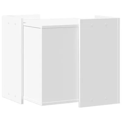 vidaXL meuble de bac à litière pour chat Bois d'ingénierie