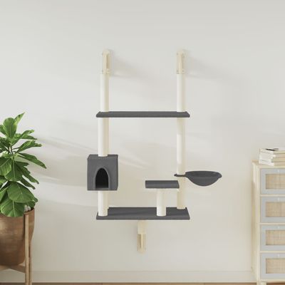vidaXL arbre à chat mural Bois d'ingénierie