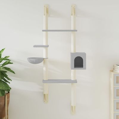 vidaXL arbre à chat mural Bois d'ingénierie