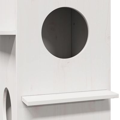 vidaXL maison pour chats Bois de pin massif