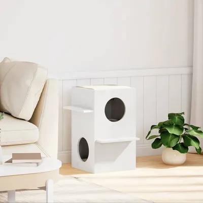 vidaXL maison pour chats Bois de pin massif