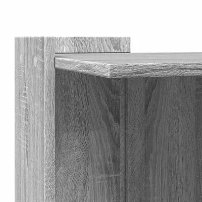 vidaXL meuble de bac à litière pour chat Bois d'ingénierie