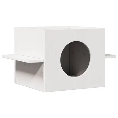 vidaXL maison pour chats Bois de pin massif
