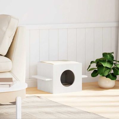vidaXL maison pour chats Bois de pin massif