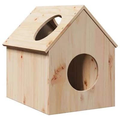 vidaXL maison pour chats Bois de pin vidaXL maison pour chats Bois de pin