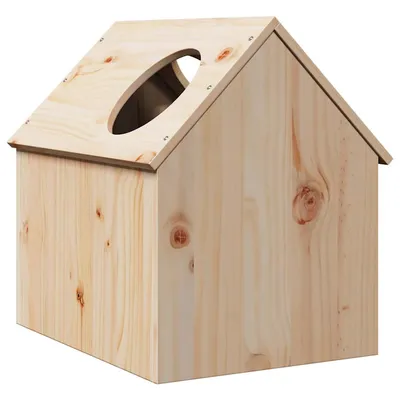 vidaXL maison pour chats Bois de pin