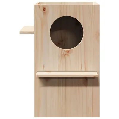 vidaXL maison pour chats Bois de pin massif