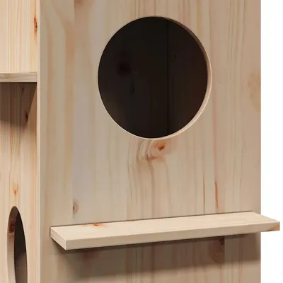 vidaXL maison pour chats Bois de pin
