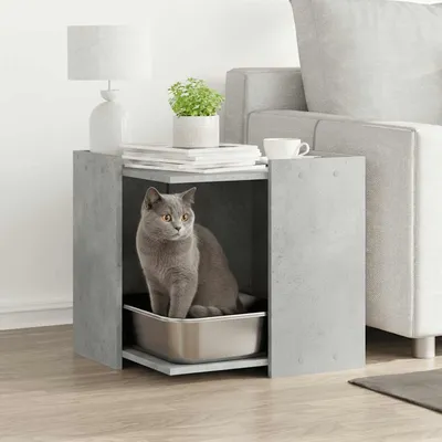 vidaXL meuble de bac à litière pour chat Bois d'ingénierie vidaXL meuble de bac à litière pour chat Bois d'ingénierie
