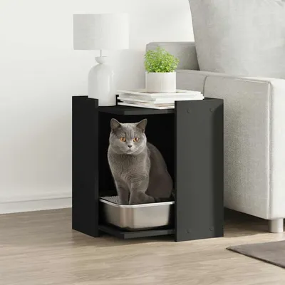 vidaXL meuble de bac à litière pour chat Bois d'ingénierie vidaXL meuble de bac à litière pour chat Bois d'ingénierie