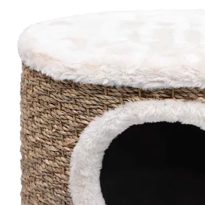 vidaXL maison de chat Jonc de mer / Algue