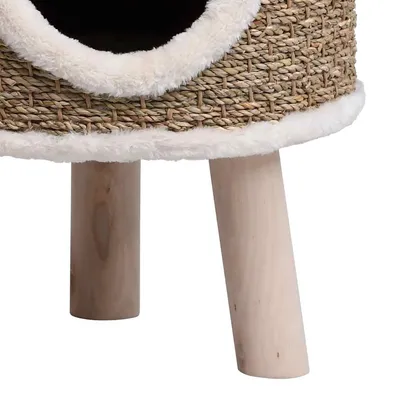 vidaXL maison de chat Jonc de mer / Algue