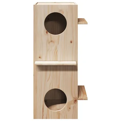 vidaXL maison pour chats Bois de pin