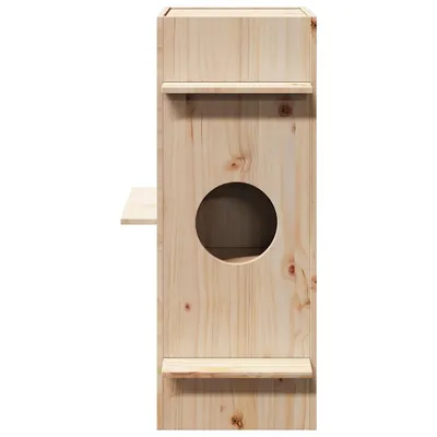 vidaXL maison pour chats Bois de pin massif