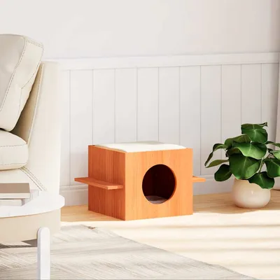 vidaXL maison pour chats Bois de pin
