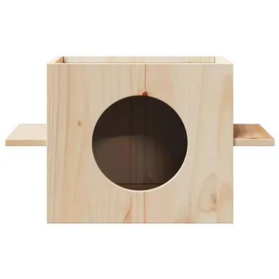 vidaXL maison pour chats Bois de pin massif