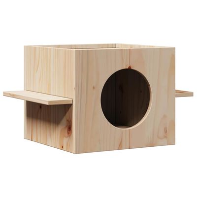 vidaXL maison pour chats Bois de pin massif