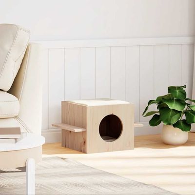 vidaXL maison pour chats Bois de pin massif