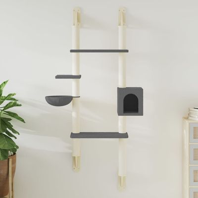 vidaXL arbre à chat mural Bois d'ingénierie