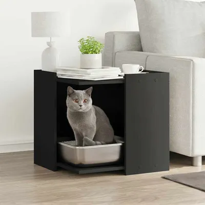 vidaXL meuble de bac à litière pour chat Bois d'ingénierie vidaXL meuble de bac à litière pour chat Bois d'ingénierie