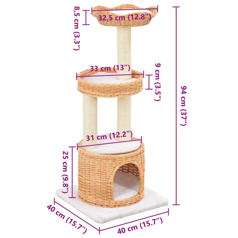 vidaXL arbre à chat