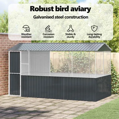 vidaXL Cage pour oiseaux Acier vidaXL Cage pour oiseaux Acier