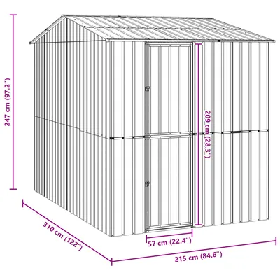 vidaXL Cage pour oiseaux d'extérieur Acier