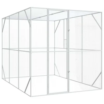 vidaXL Enclos pour oiseaux Acier