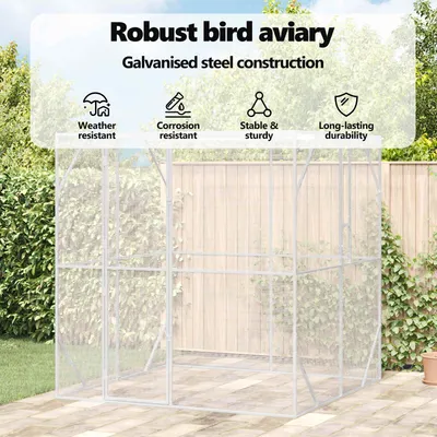 vidaXL Enclos pour oiseaux Acier vidaXL Enclos pour oiseaux Acier