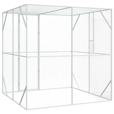 vidaXL Enclos pour oiseaux Acier