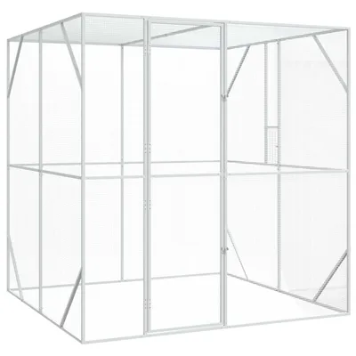 vidaXL Enclos pour oiseaux Acier