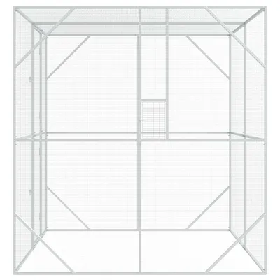 vidaXL Enclos pour oiseaux Acier