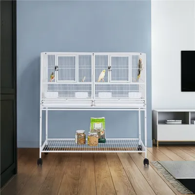 Yaheetech Cage à Oiseaux sur Roulettes