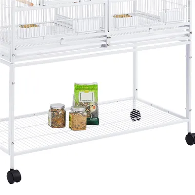Yaheetech Cage à Oiseaux sur Roulettes