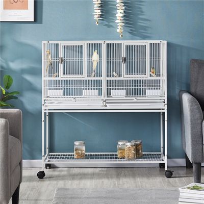 Yaheetech Cage à Oiseaux sur Roulettes