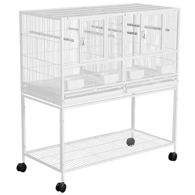 Yaheetech Cage à Oiseaux sur Roulettes
