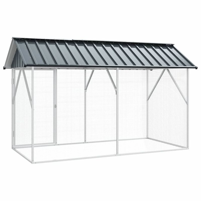 vidaXL Aviary pour oiseaux Acier