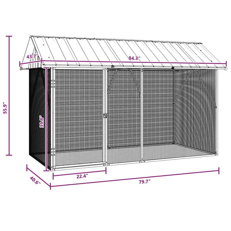 vidaXL Cage à Oiseaux