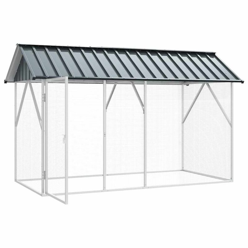 vidaXL Aviary pour oiseaux Acier