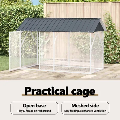 vidaXL Enclos à oiseaux en extérieur Acier vidaXL Enclos à oiseaux en extérieur Acier