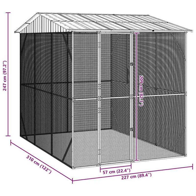 vidaXL Cage à Oiseaux