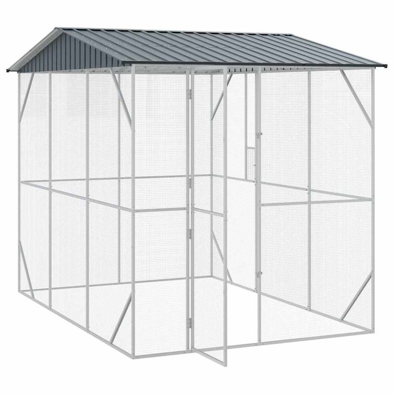 vidaXL Aviary pour oiseaux Acier