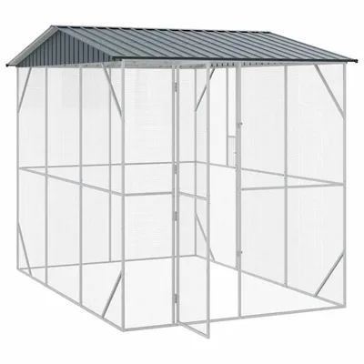 vidaXL Enclos à oiseaux en extérieur Acier vidaXL Enclos à oiseaux en extérieur Acier