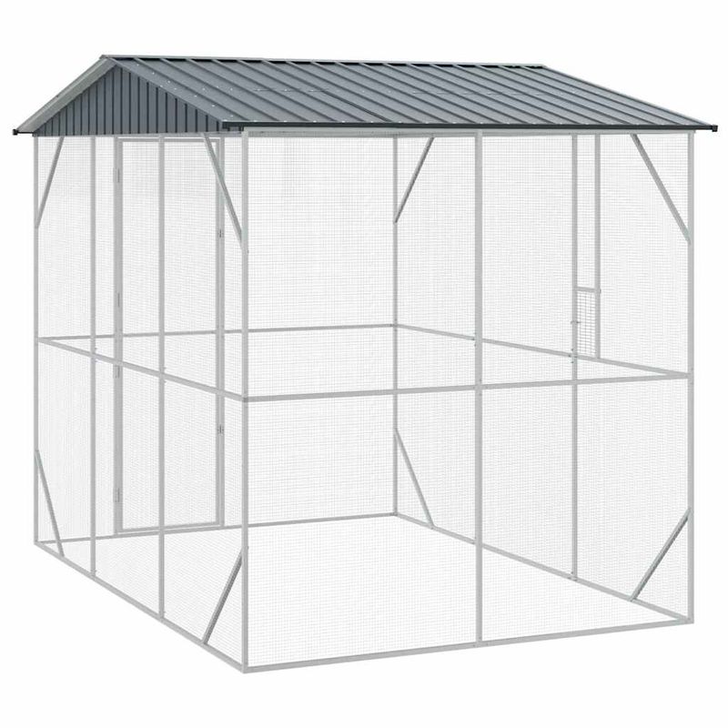 vidaXL Aviary pour oiseaux Acier
